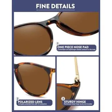 WOWSUN Polarized Vintage Sunglasses - Stylish Sun Protection
