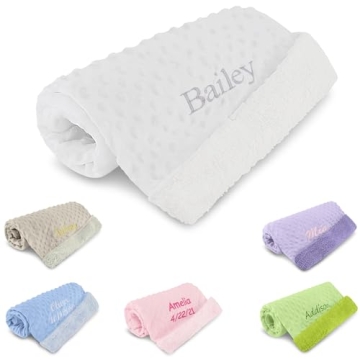 Personalized Passion Soft Baby Blanket – Custom Name Baby Swaddle