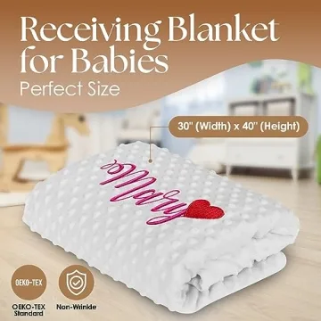 Personalized Plush Baby Blanket Perfect for Newborns
