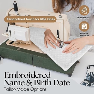 Personalized Plush Baby Blanket Perfect for Newborns