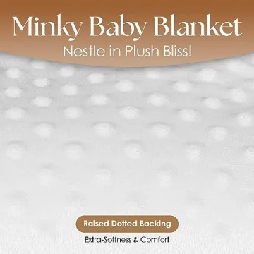 Personalized Plush Baby Blanket Perfect for Newborns