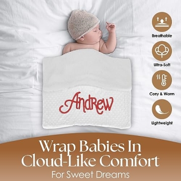 Personalized Plush Baby Blanket Perfect for Newborns