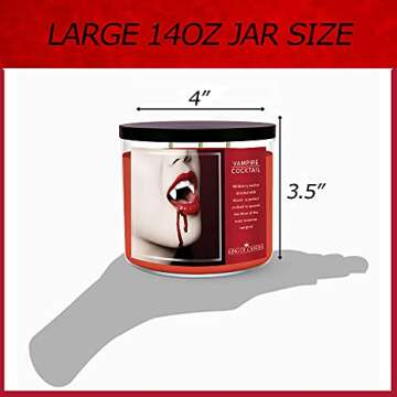 Vampire Cocktail Halloween Candle - Merlot Scent