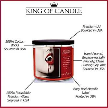 Vampire Cocktail Halloween Candle - Merlot Scent