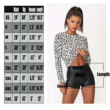 J2 LOVE Faux Leather Hot Pants Shorts - Luxurious Black Style