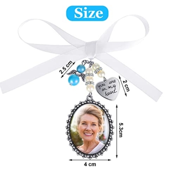 Gorgeous Wedding Bouquet Photo Charm for Cherished Memories