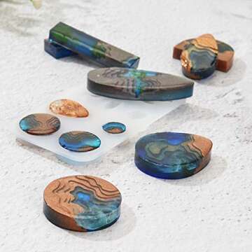 Island Resin Molds for Ocean Style Jewelry Making