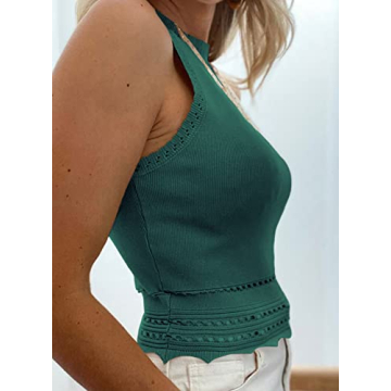 EVALESS Women's Crop Tank Top - Trendy & Versatile Style