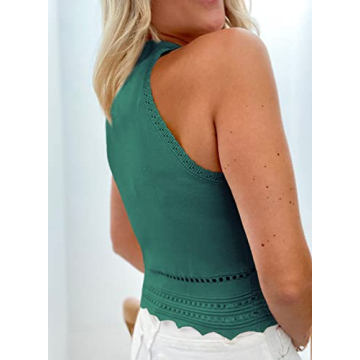 EVALESS Women's Crop Tank Top - Trendy & Versatile Style