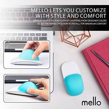 ELEMENTING Mello Silicone Cushion Compatible with Apple Magic Mouse 1 & 2 (Marshmello White)