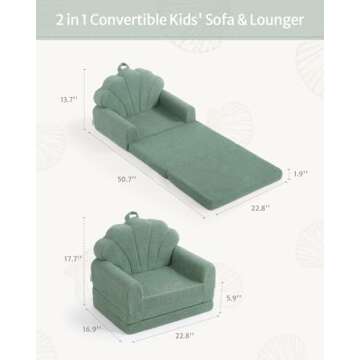 Blissful Diary Kids Couch for Cozy Toddler Lounging