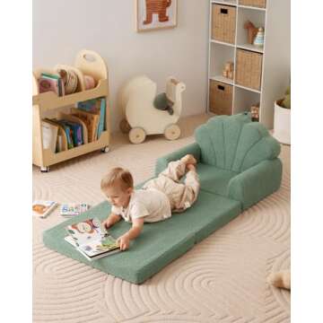 Blissful Diary Kids Couch for Cozy Toddler Lounging