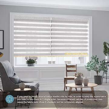 SmartWings Motorized Zebra Shades - Customizable, Smart, and Stylish Window Treatment