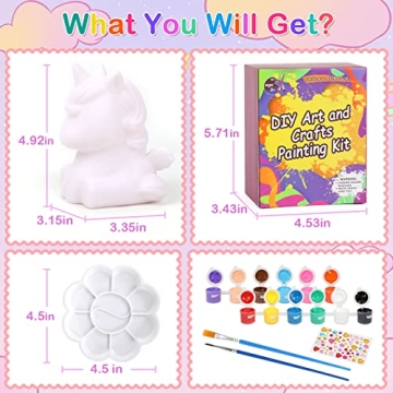 Unicorn Night Light Art Kit for Kids - DIY Craft Fun!
