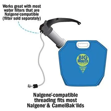 Seattle Sports AquaSto 8L Big Mouth Water Jug - Foldable & BPA-Free