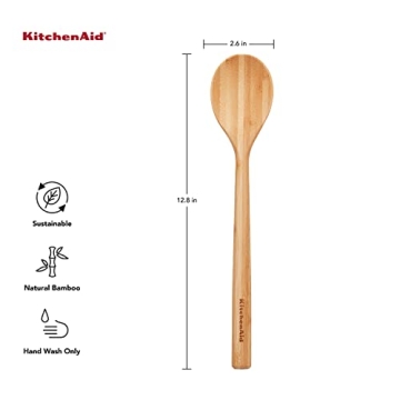 KitchenAid Bamboo Cooking Spoon - Eco-Friendly & Durable