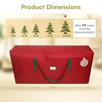 Heavy Duty Christmas Tree Storage Bag for 9 Ft Trees