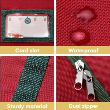 Heavy Duty Christmas Tree Storage Bag for 9 Ft Trees