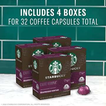 Starbucks Caffè Verona Dark Roast Coffee Pods - 32 Count