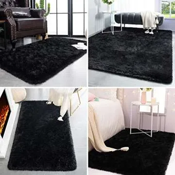 TWINNIS Super Soft Shaggy Rug 3x5 Indoor Carpet