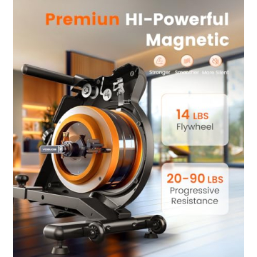 YOSUDA Magnetic Rowing Machine 350 LB Capacity for Home