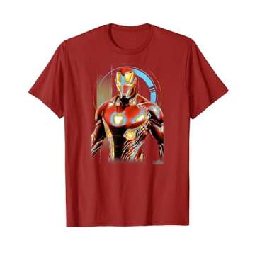Marvel Infinity War Iron Man Digital Profile Pose T-Shirt T-Shirt