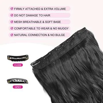REECHO 14" Curly Hair Extensions - Natural Look & Feel