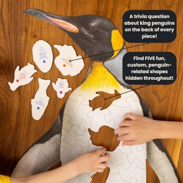 50 Piece Life Size King Penguin Puzzle for Kids and Adults