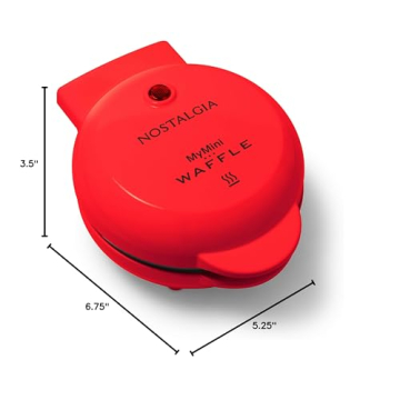 Nostalgia Mini Waffle Maker - Perfect for Every Meal!