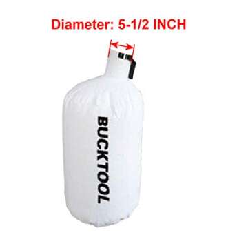 BUCKTOOL 16" x 22" Dust Filter Bag for Wall Mount Dust Collector Fit for DC30A, 2 Micron