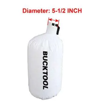 BUCKTOOL 16" x 22" Dust Filter Bag for Wall Mount Dust Collector Fit for DC30A, 2 Micron
