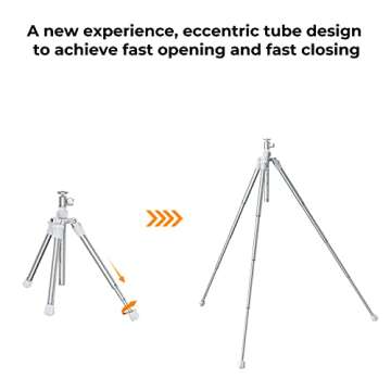 K&F Concept 67'' Cellphone Tripod: Portable Versatile Stand