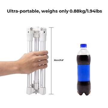 K&F Concept 67'' Cellphone Tripod: Portable Versatile Stand