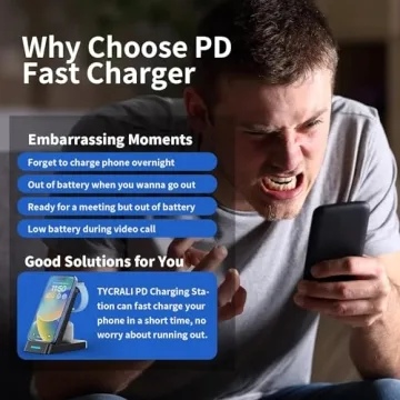 TYCRALI 3-in-1 Charging Station for Apple Devices - Fast Charge