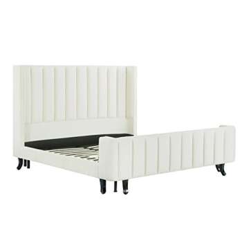 TOV Waverly King Bed - Luxury Upholstered Velvet Design