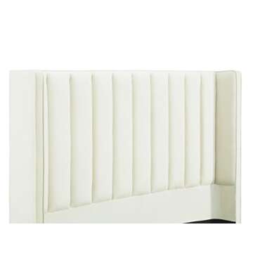 TOV Waverly King Bed - Luxury Upholstered Velvet Design