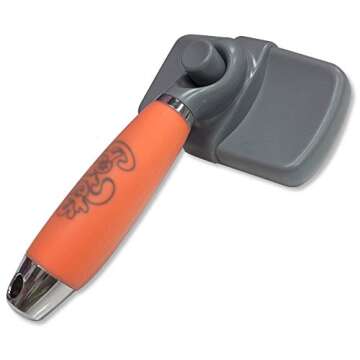 GoPets Pet Grooming Kit Bundle With 2 Sided Dematting Comb and Deshedding Rake + Professional Self-Cleaning Slicker Brush for Dogs and Cats