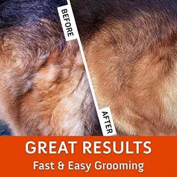 GoPets Pet Grooming Kit Bundle With 2 Sided Dematting Comb and Deshedding Rake + Professional Self-Cleaning Slicker Brush for Dogs and Cats