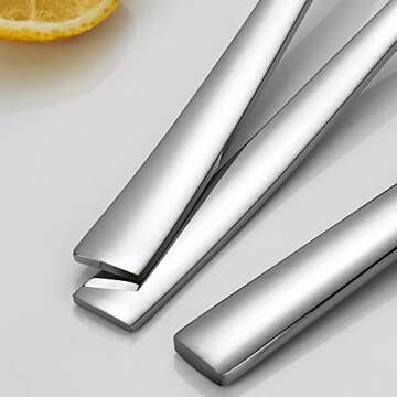 CXJY 60-Piece Silverware Set for 12 - Elegant & Durable