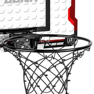 TEMI Basketball Hoop Indoor, Mini Basketball Hoop with 4 Balls, Over The Door Basketball Hoop for Kids and Adults, Basketball Toys for Boys Girls Age 3 4 5 6 7 8 9 10 11 12 - Kids & Teens Gift Ideas