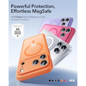 ESR for iPhone 17 Pro Max Case, Camera Control, Compatible with MagSafe, Shockproof Military-Grade P...