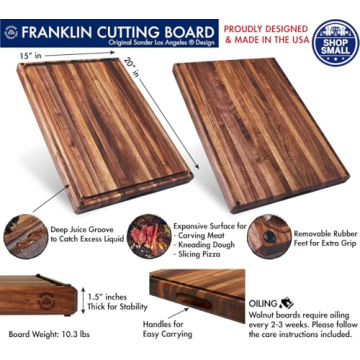 Sonder LA Large Walnut Cutting Board with Juice Groove