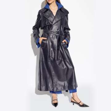 MIRAAZZURRA Slingback Kitten Heels Pumps Pointed Toe Patent Leather Low Heel Slip On Dress Shoes with Buckle Strap for Dating Party Working Black 8