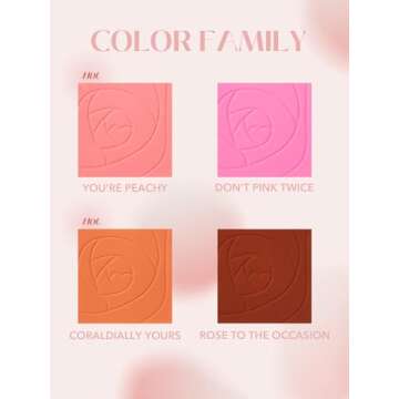 SHEGLAM Love Dive Tender Heart Powder Face Blush High Pigmented Long Lasting Matte Finish Blush - Don't Pink Twice