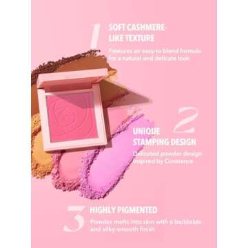 SHEGLAM Love Dive Tender Heart Powder Face Blush High Pigmented Long Lasting Matte Finish Blush - Don't Pink Twice