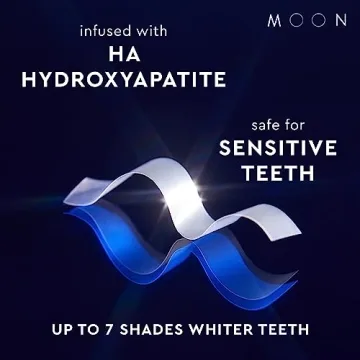 MOON Midnight Whitening Strips - 7 Shades Whiter in 2 Weeks