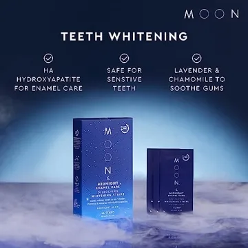 MOON Midnight Whitening Strips - 7 Shades Whiter in 2 Weeks