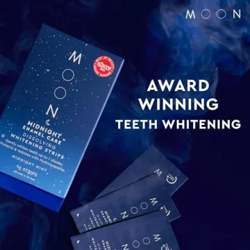 MOON Midnight Whitening Strips - 7 Shades Whiter in 2 Weeks