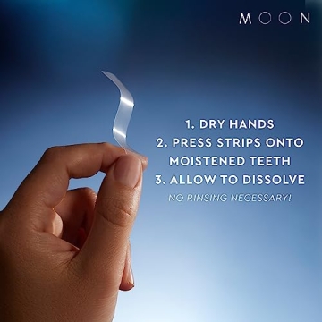 MOON Midnight Whitening Strips - 7 Shades Whiter in 2 Weeks