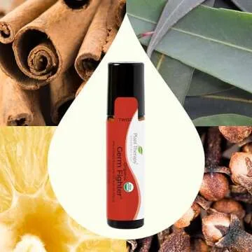 Plant Therapy Organic Germ Fighter Essential Oil Blend Roll-On